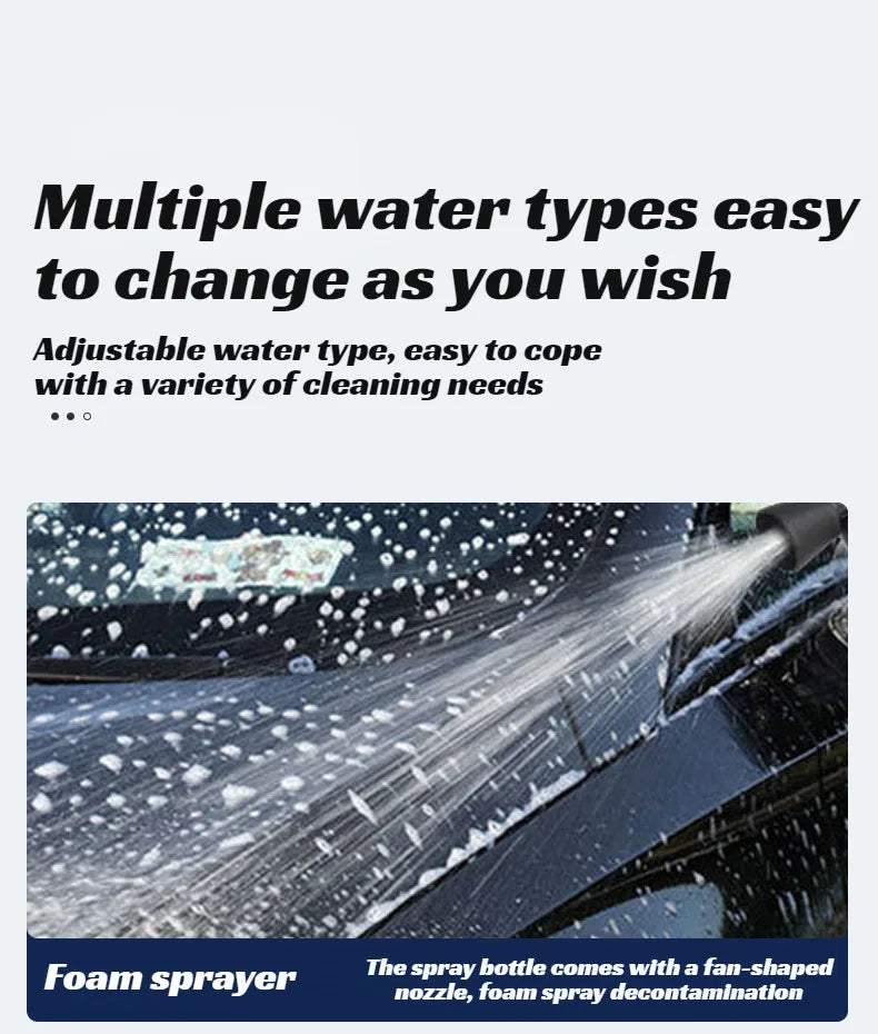 Cordless Pressure Washer – Rechargeable Handheld Car Wash Spray Gun