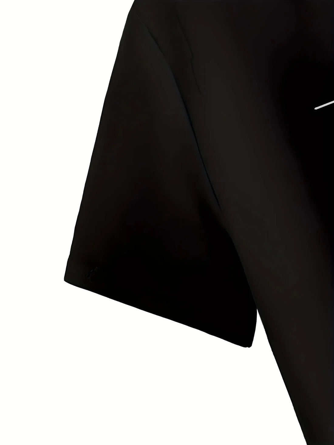 Men's Black and Beige Two-Tone Short Sleeve Streetwear Set - Image 4