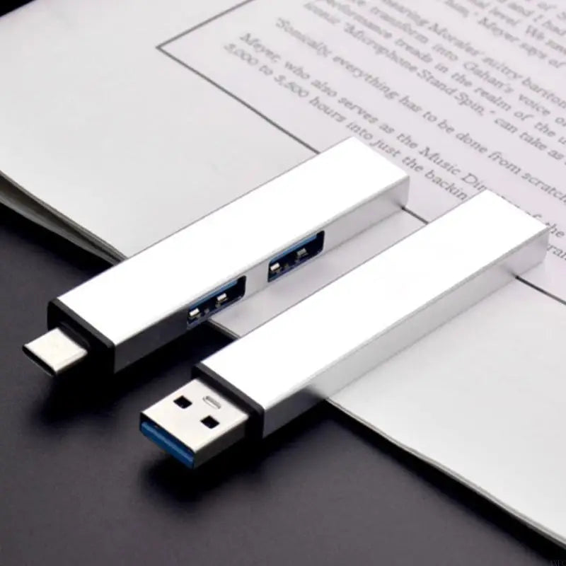 Ultra-Slim USB Hub – Multi-Port USB 3.0 Splitter with Type-C