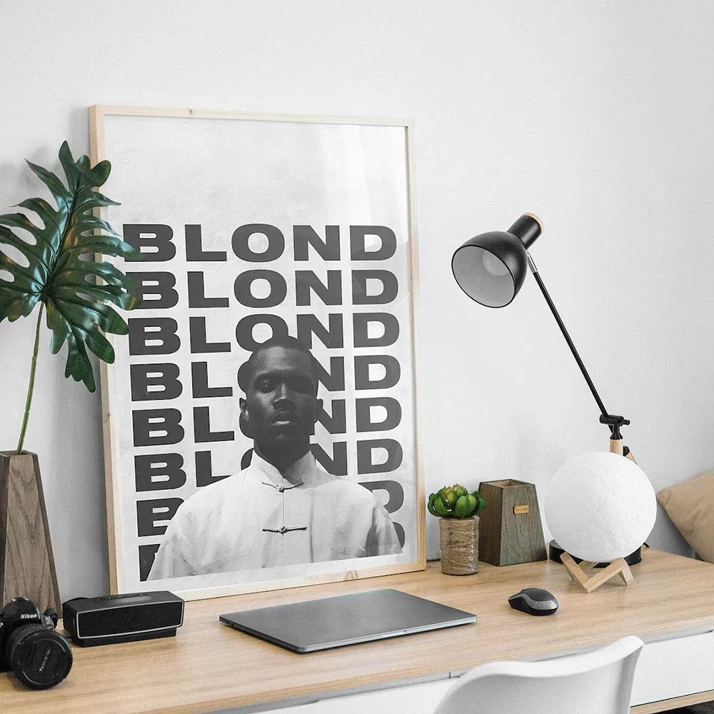 Modern Frank Ocean Blond White Ferrari Cars Rap Hypebeast Album Wall Art Canvas Painting Posters For Living Room Home Decor