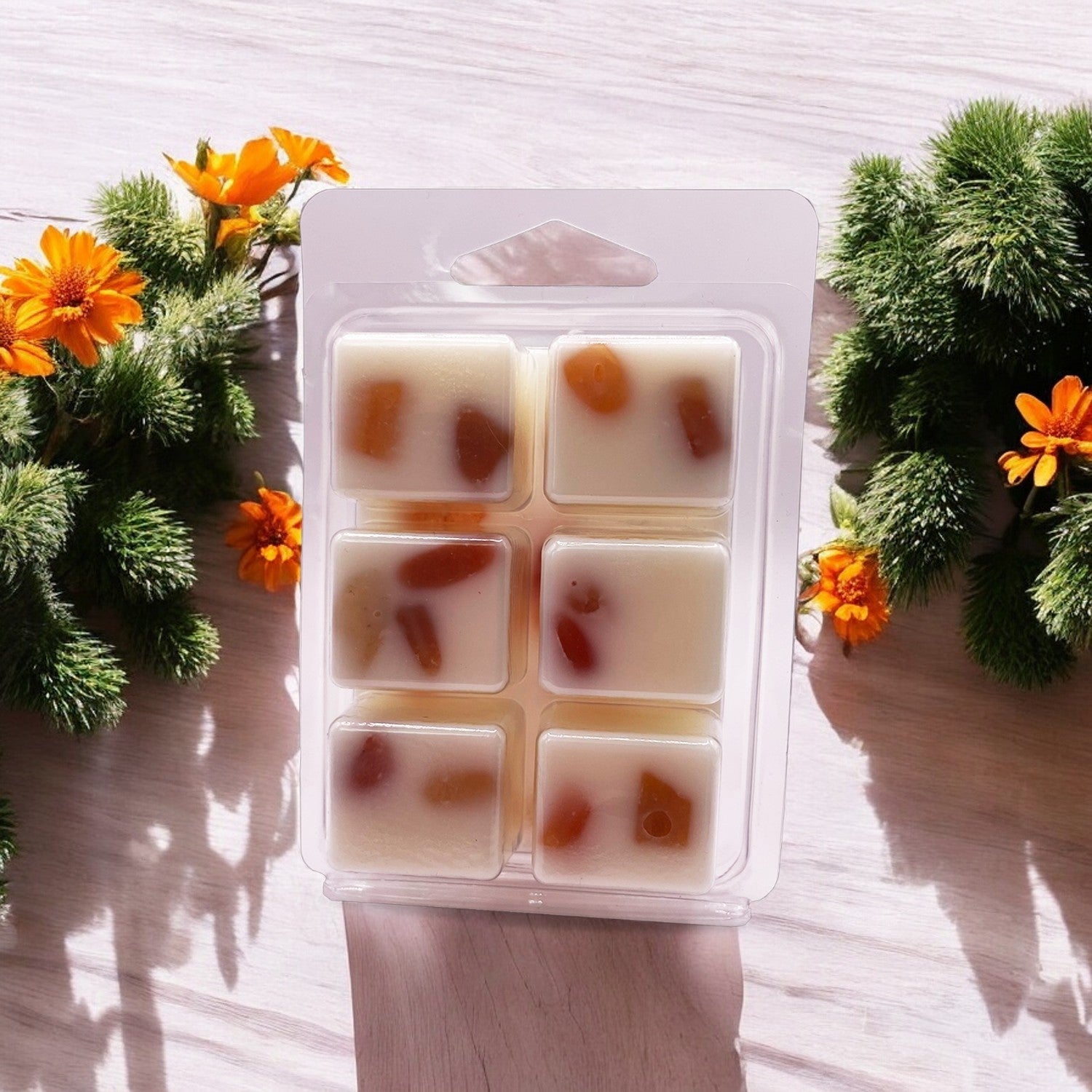 Sacral Chakra Crystal-Enhanced Premium Coconut-Soy Wax Melts