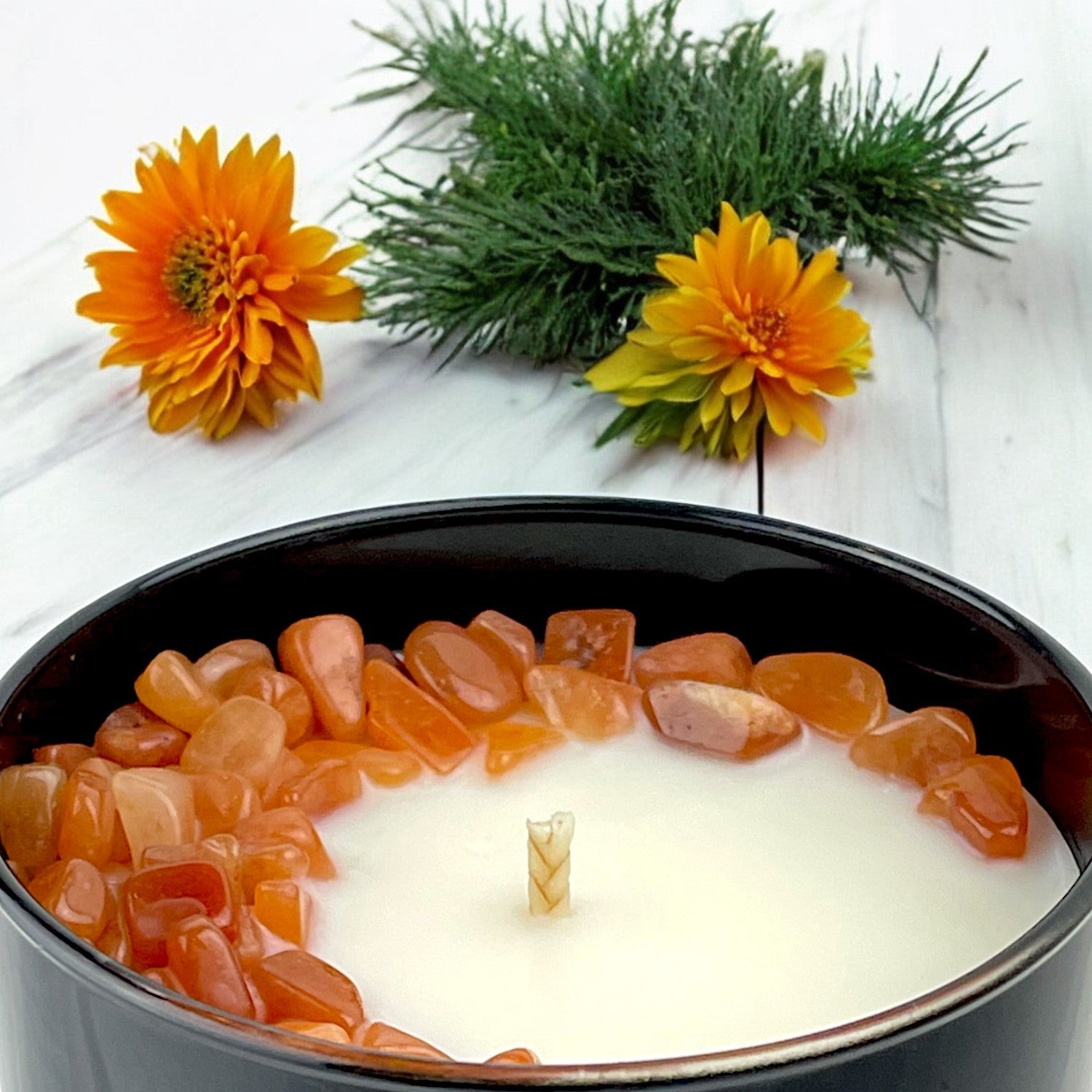 Juniper Zest Crystal Candle, 10oz