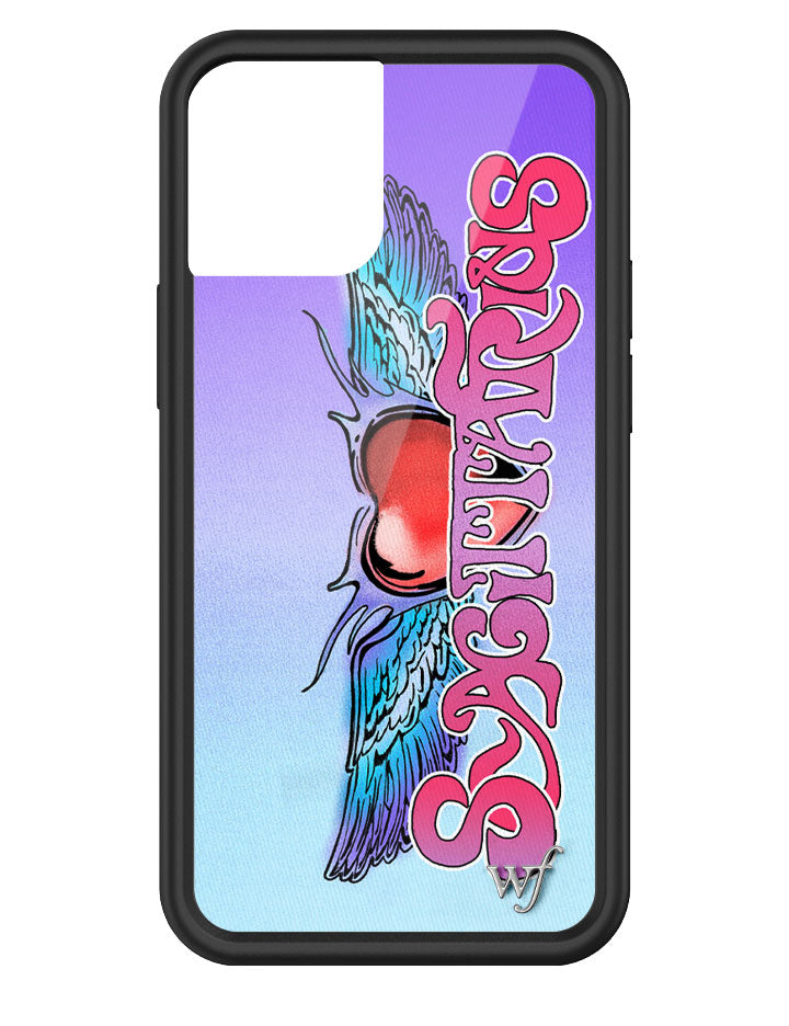 Sagittarius Zodiac iPhone Case with Heart and Wing Graphic - Image 9