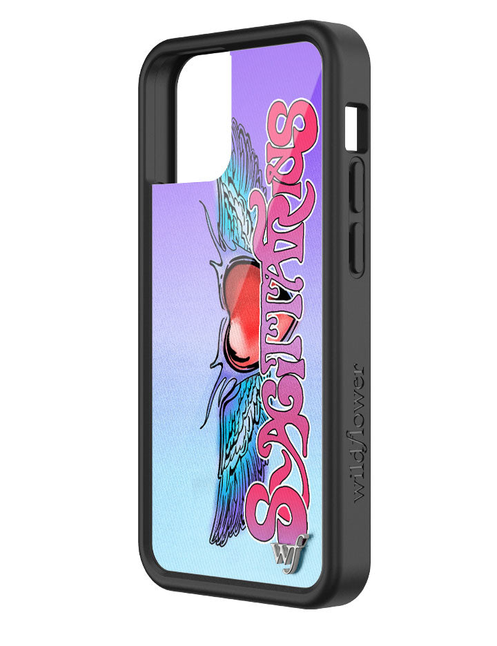 Sagittarius Zodiac iPhone Case with Heart and Wing Graphic - Image 10
