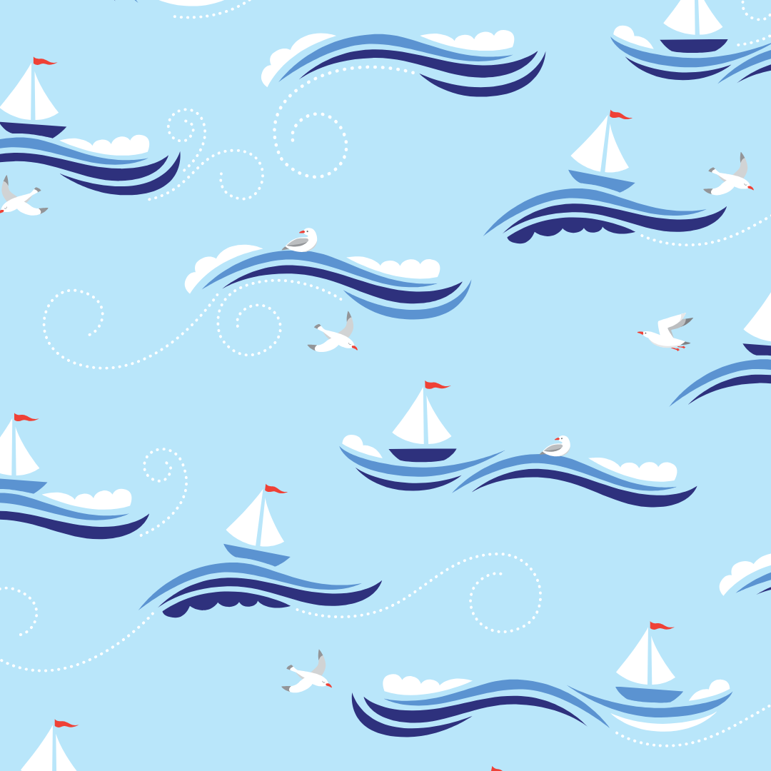 Cape Cod Sailboat Two-Piece Set
