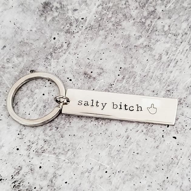 SALTY BITCH Bar Keychain