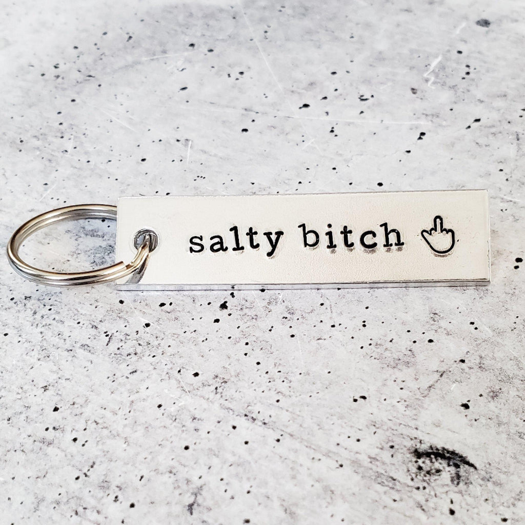 SALTY BITCH Bar Keychain