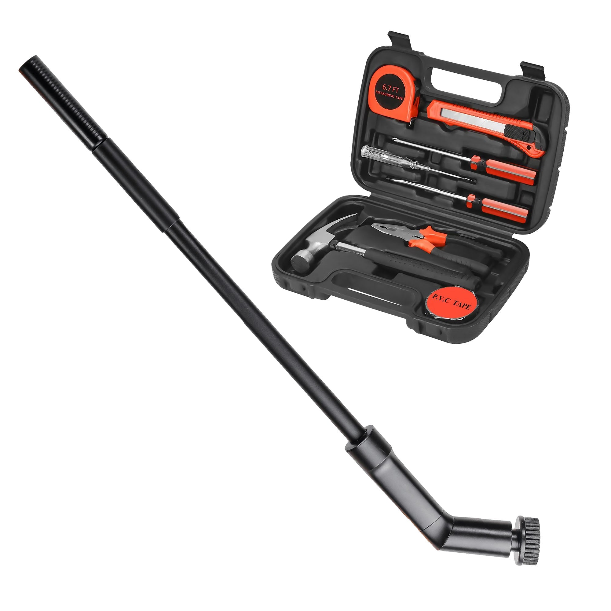 Pursonic Rechargeable Electric Scrubber & Handy Solutions 9-Piece Tool Kit Home Cleaning & Repair Bundle
