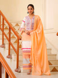 Multicolor embroidered and printed rayon kurta with matching pants and dupatta
