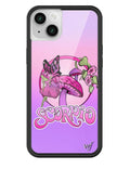Scorpio Zodiac iPhone Case Purple Pink Fairy Mushroom Design