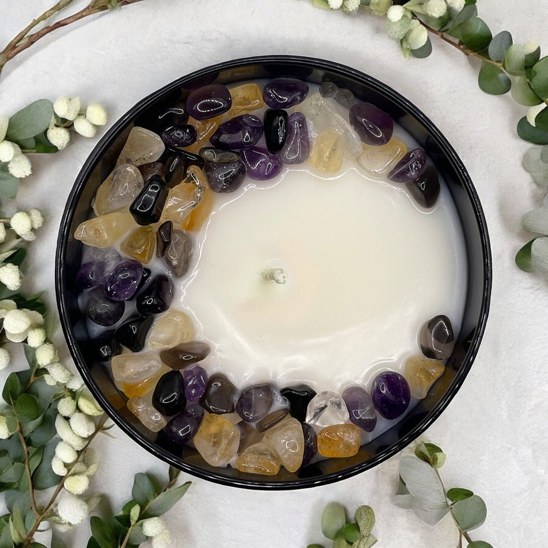 Scorpio Zodiac Crystal Candle, 10oz