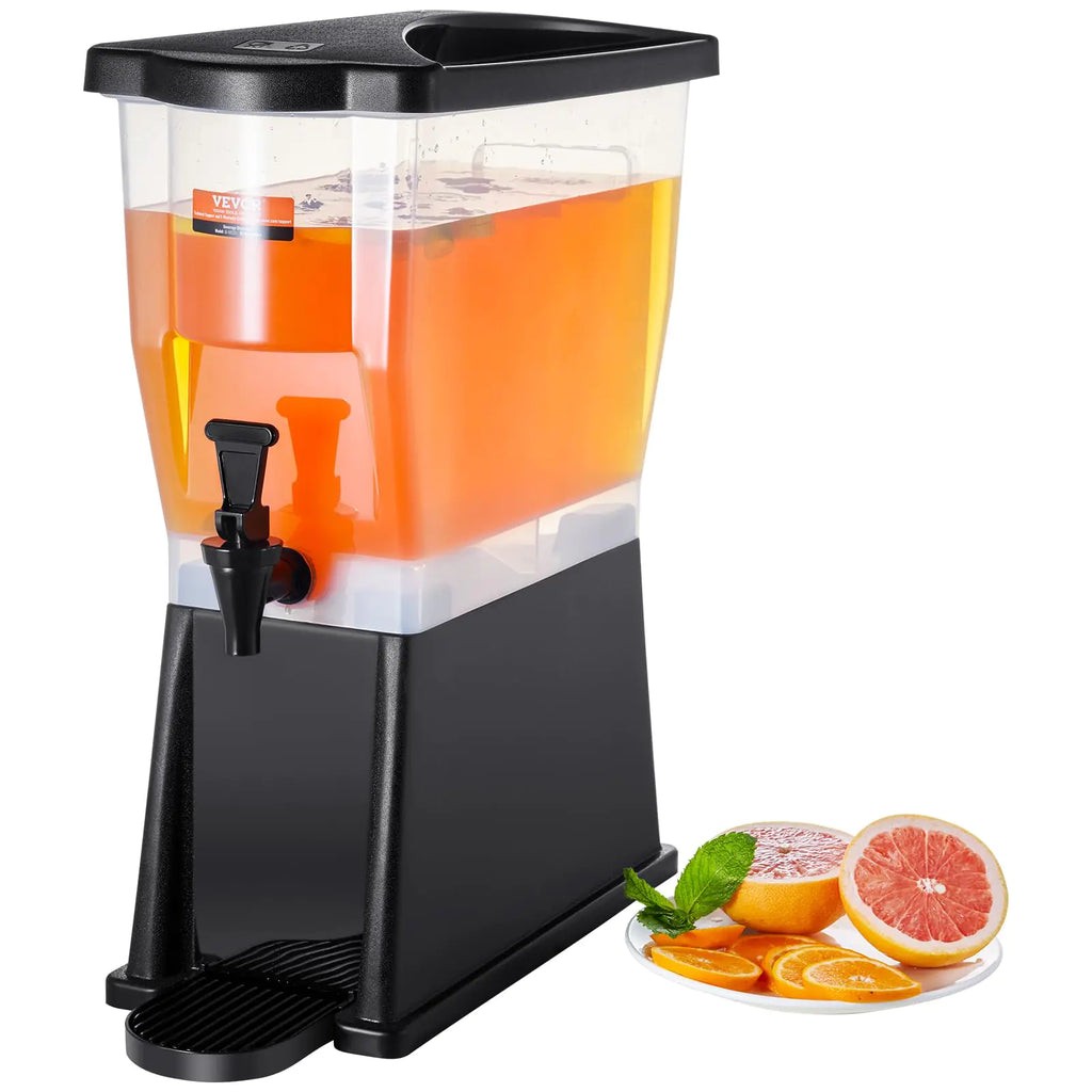 VEVOR Beverage Dispenser 3 Gallon Drink Dispenser for Parties Plastic Juice Dispenser with Stand Spigot Lid Iced Tea Lemonade Juice Water Dispenser for Restaurants Hotels Parties