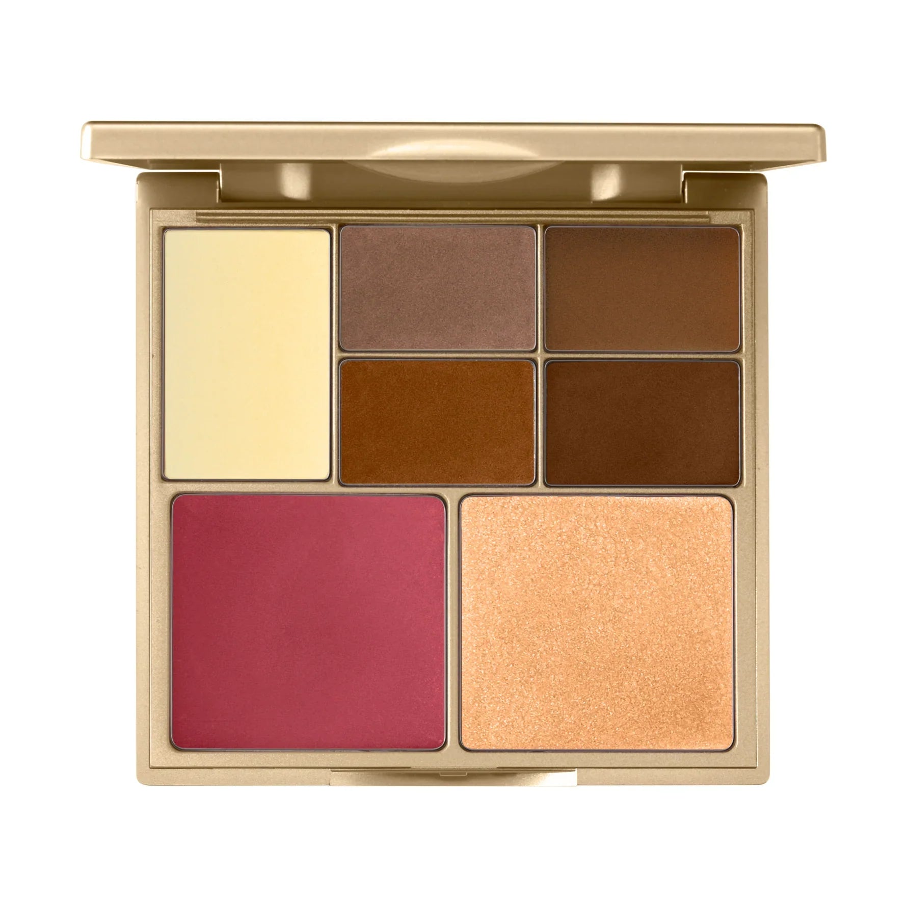 Stila Cosmetics Sculpt & Glow multi-pan palette containing powder contour, blush, and highlighter shades.
