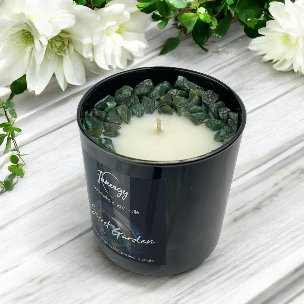 Secret Garden Crystal Candle, 10oz