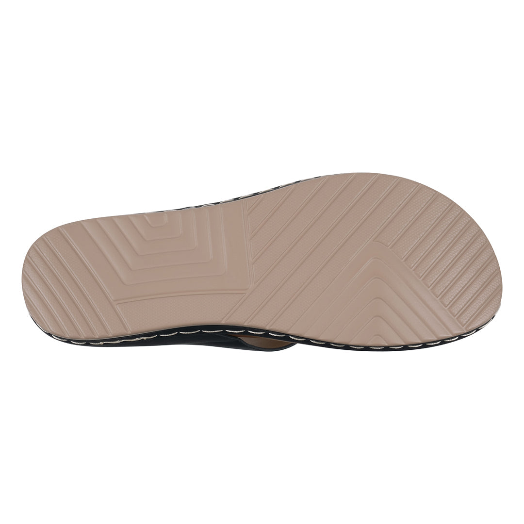 Women's Seli Thong Wedge Sandals with Metallic Accent