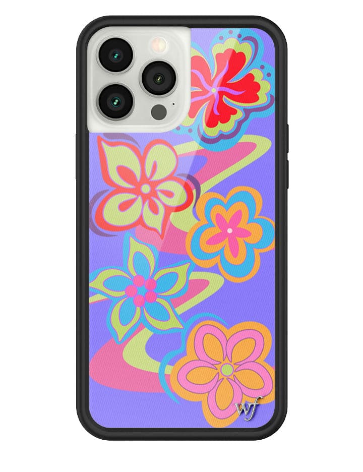Surf's Up Floral Swirl iPhone Case with Protective Bumper - Image 11