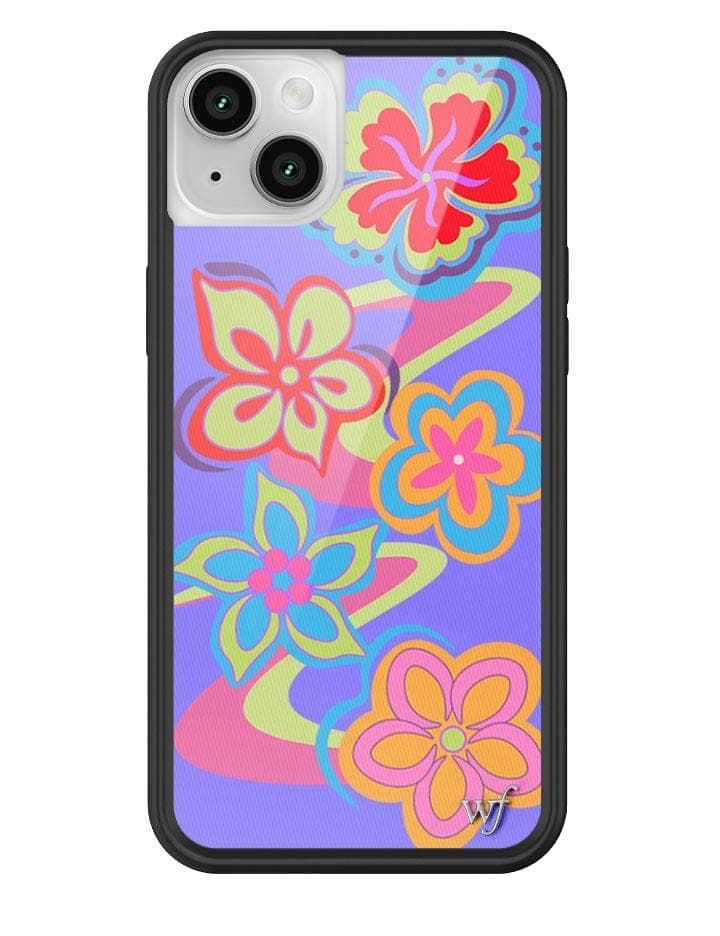 Surf's Up Floral Swirl iPhone Case with Protective Bumper - Image 7