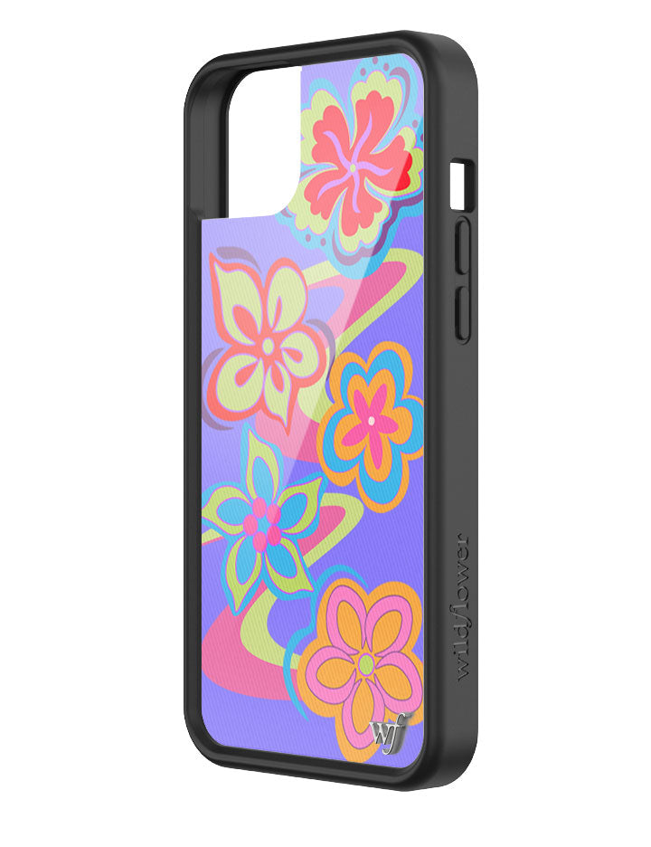 Surf's Up Floral Swirl iPhone Case with Protective Bumper - Image 8