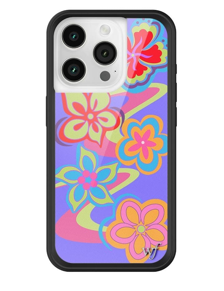 Surf's Up Floral Swirl iPhone Case with Protective Bumper - Image 5
