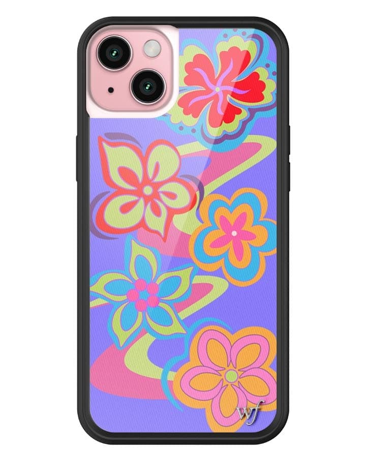 Surf's Up Floral Swirl iPhone Case with Protective Bumper - Image 3