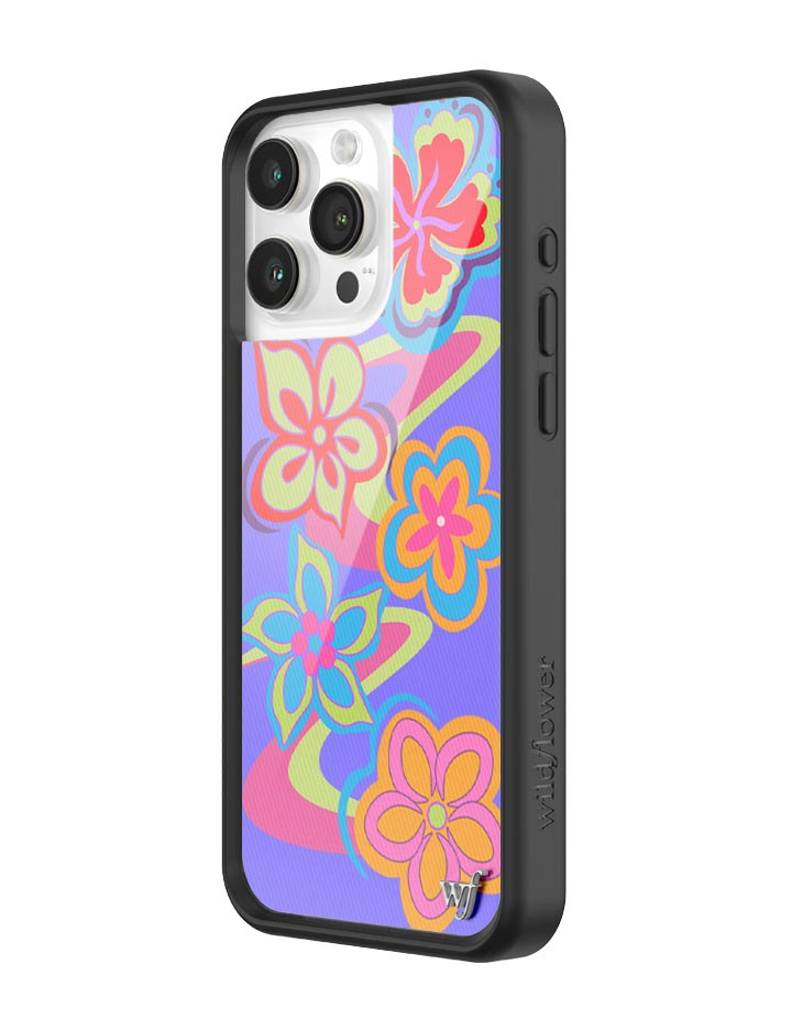 Surf's Up Floral Swirl iPhone Case with Protective Bumper - Image 2