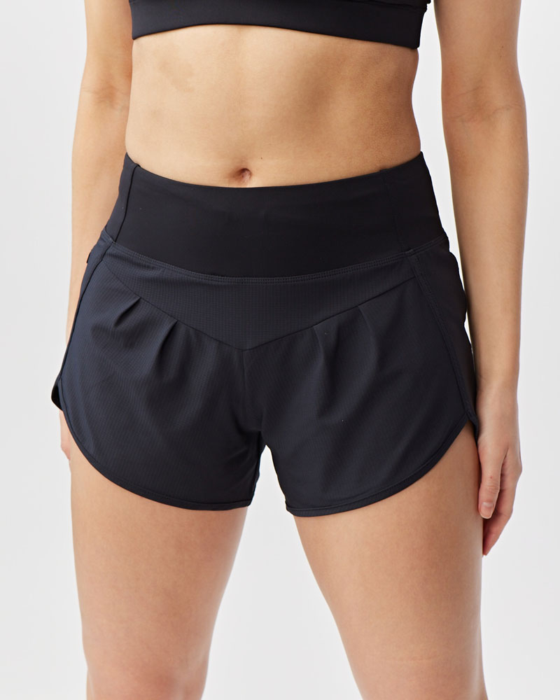 Sheva Women's High Rise Running Shorts with Liner and Zip Pocket - Image 8