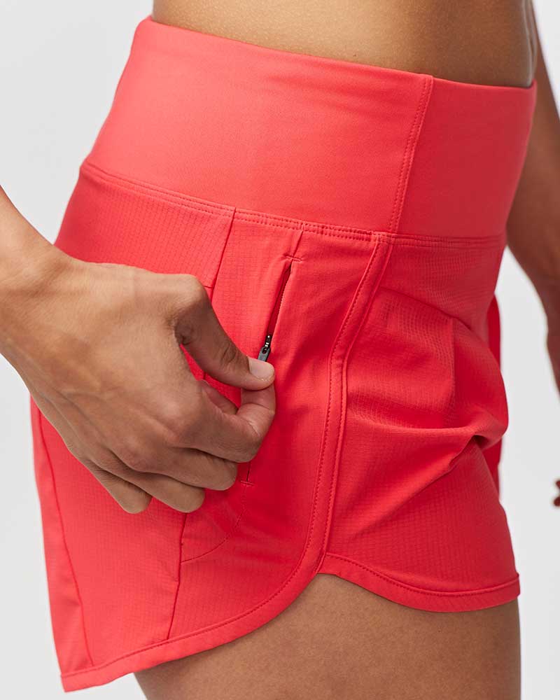 Sheva Women's High Rise Running Shorts with Liner and Zip Pocket - Image 23