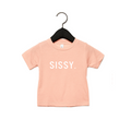 SISSY. Unisex Children's Crew Neck Tee in Dusty Rose
