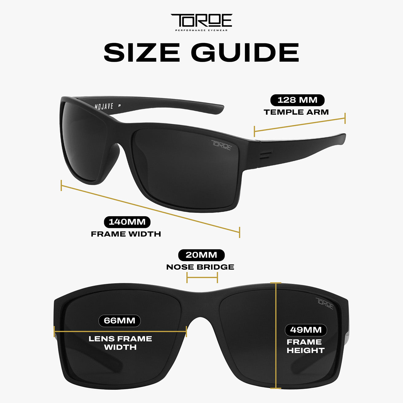 Mojave C4 Extra Dark Polarized Sport Sunglasses - Matte Black