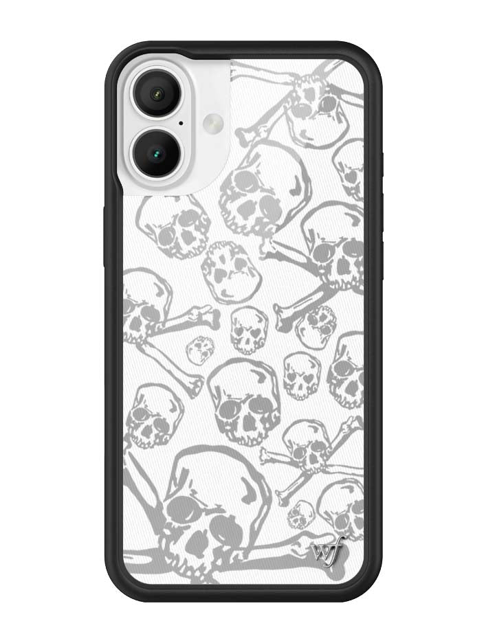 Skull and Crossbones iPhone Case with Black Protective Bumper - Image 12