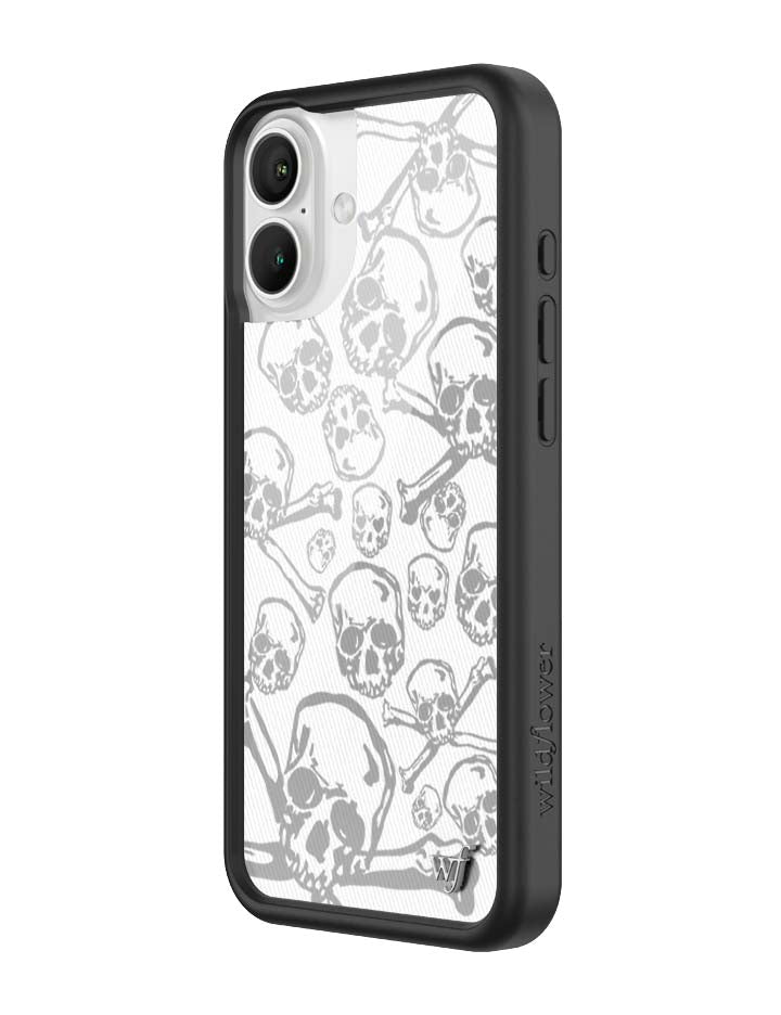 Skull and Crossbones iPhone Case with Black Protective Bumper - Image 13