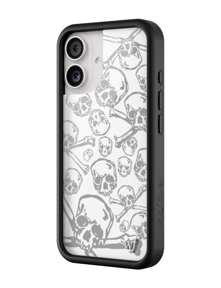 Skull and Crossbones iPhone Case with Black Protective Bumper - Image 8