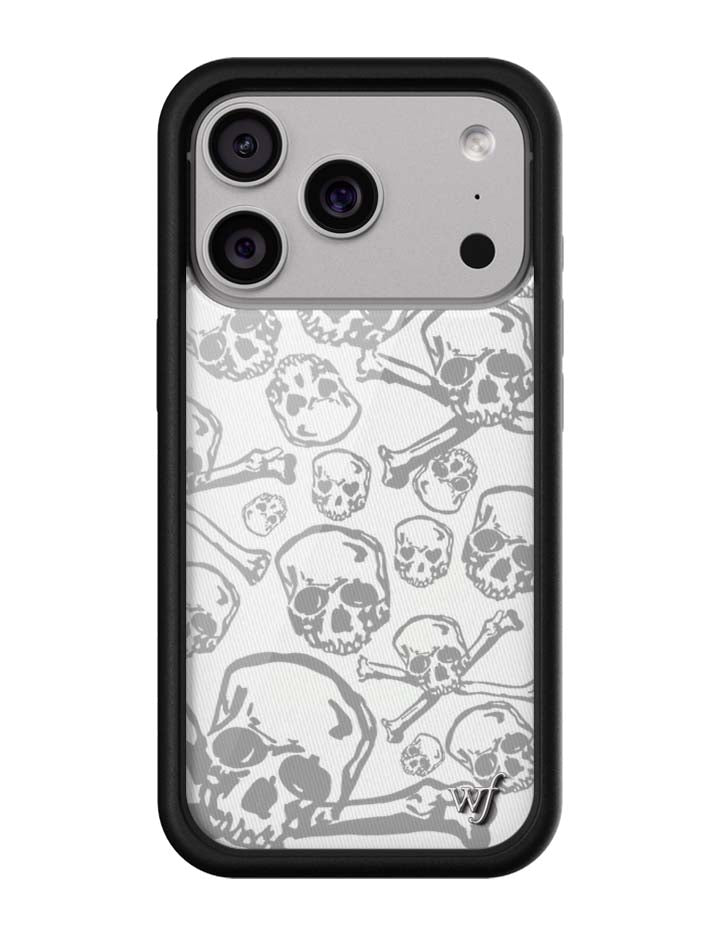 Skull and Crossbones iPhone Case with Black Protective Bumper - Image 4