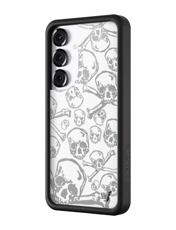 Skull Girl Phone Case for Samsung Galaxy with Heart Details - Image 8