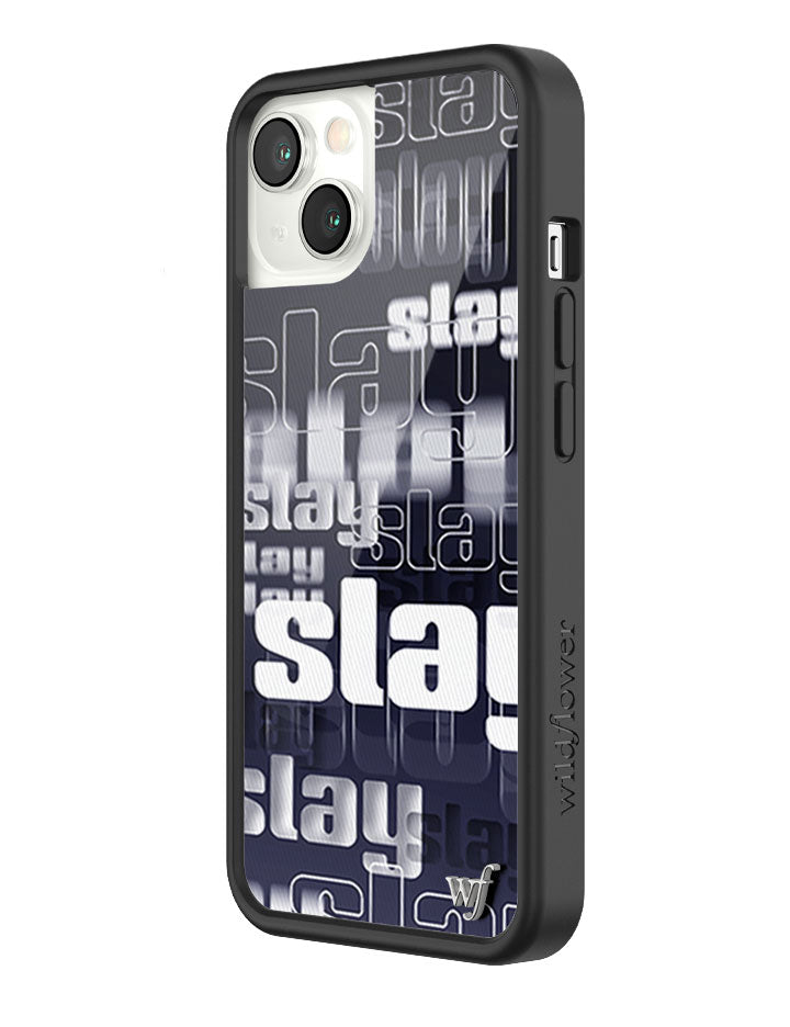 Slay Typography iPhone Case with Black Protective Bumper - Image 14