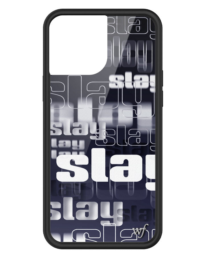 Slay Typography iPhone Case with Black Protective Bumper - Image 9
