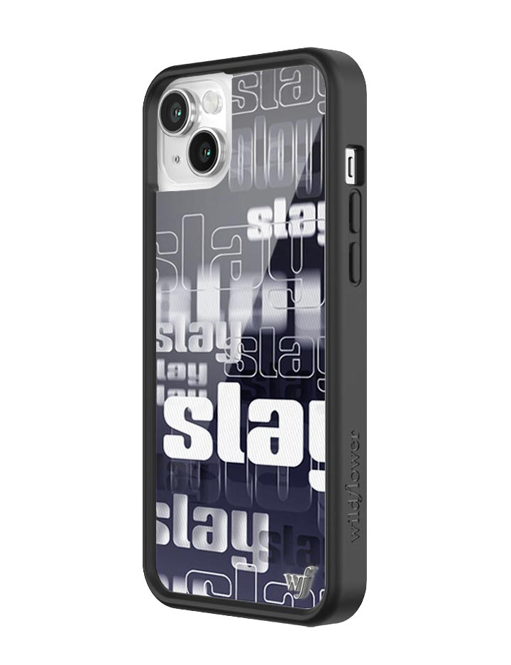Slay Typography iPhone Case with Black Protective Bumper - Image 8