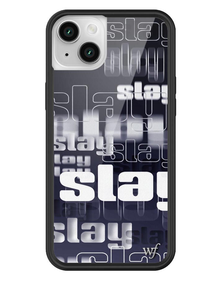 Slay Typography iPhone Case with Black Protective Bumper - Image 3