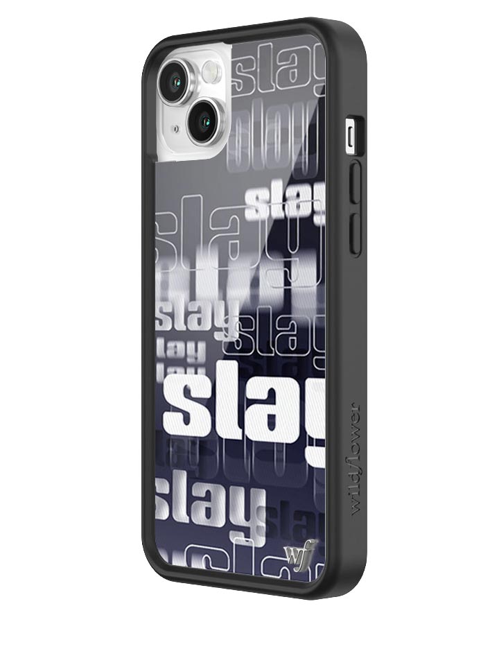 Slay Typography iPhone Case with Black Protective Bumper - Image 4