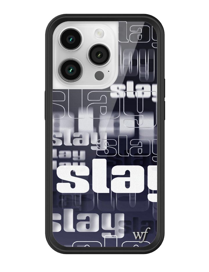 Slay Typography iPhone Case with Black Protective Bumper - Image 5