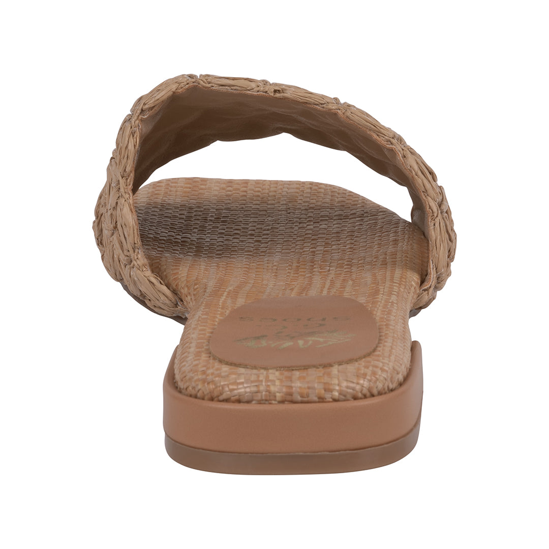 Women's Kendra Natural Woven Flat Sandals
