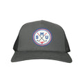 SMU Golf Circle Patch Curved Bill Mesh Snapback Hat