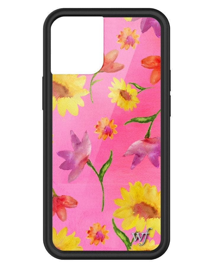 Sunflower Spring Floral iPhone Case in Pink and Yellow - Image 3