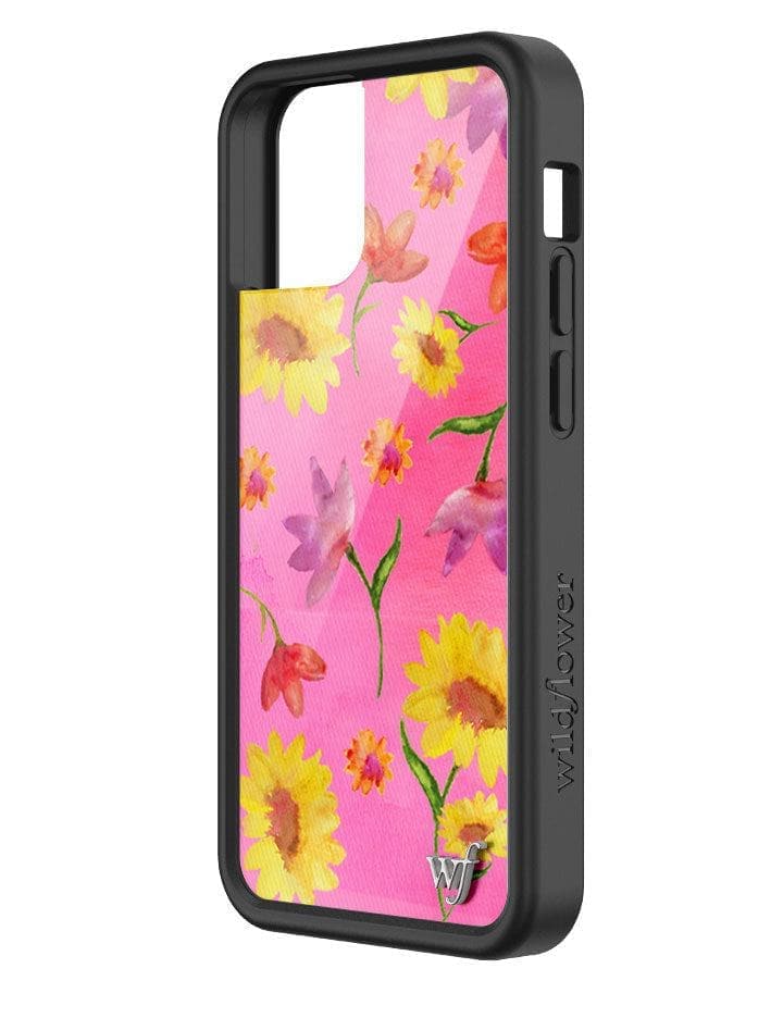 Sunflower Spring Floral iPhone Case in Pink and Yellow - Image 4