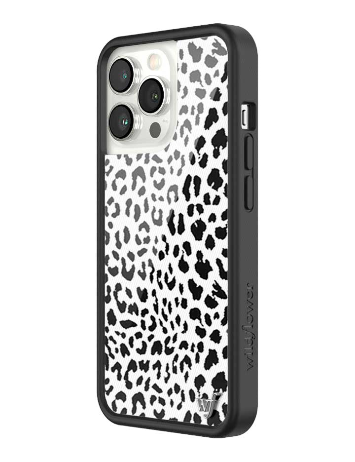 Snow Meow Leopard Print Protective iPhone Case