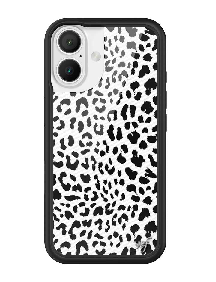 Snow Meow Leopard Print Protective iPhone Case