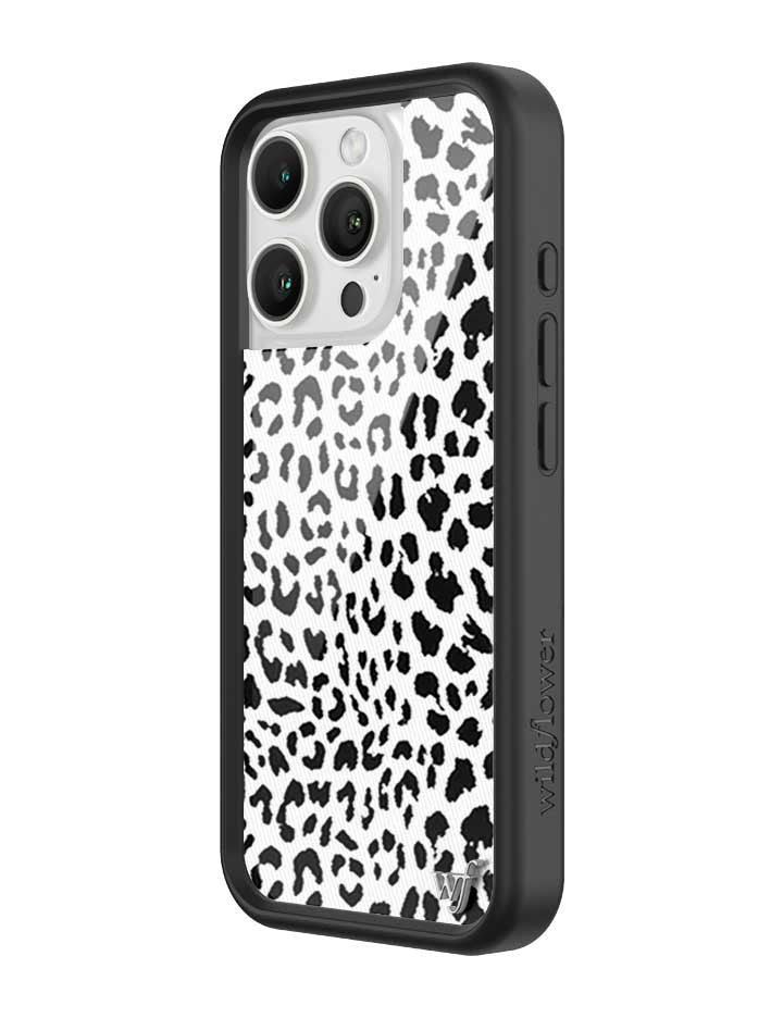 Snow Meow Leopard Print Protective iPhone Case