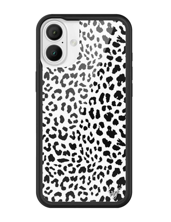Snow Meow Leopard Print Protective iPhone Case