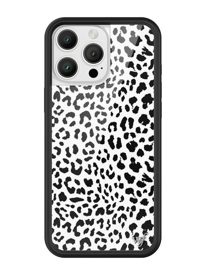 Snow Meow Leopard Print Protective iPhone Case