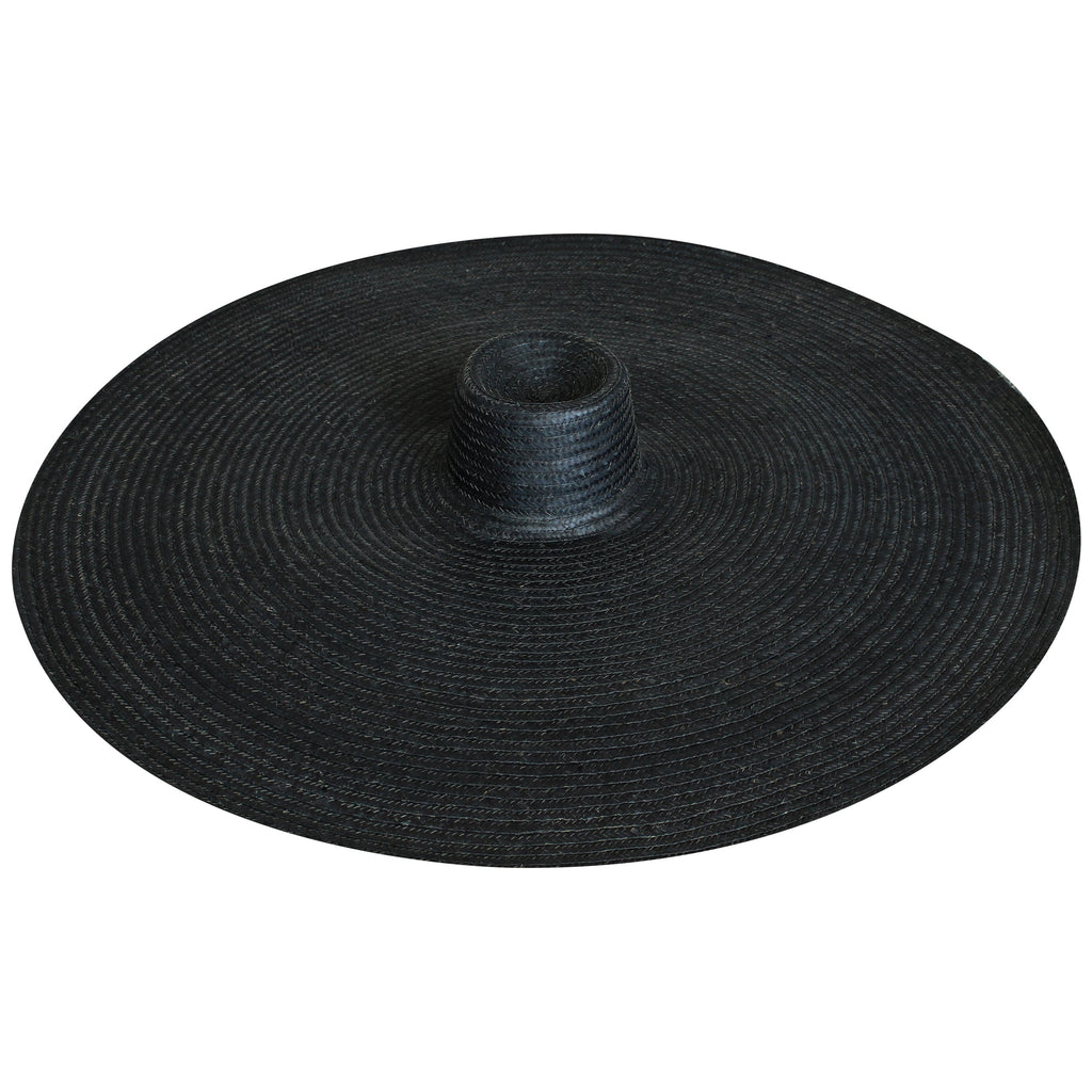 SOLANA Oversized Straw Hat In Black
